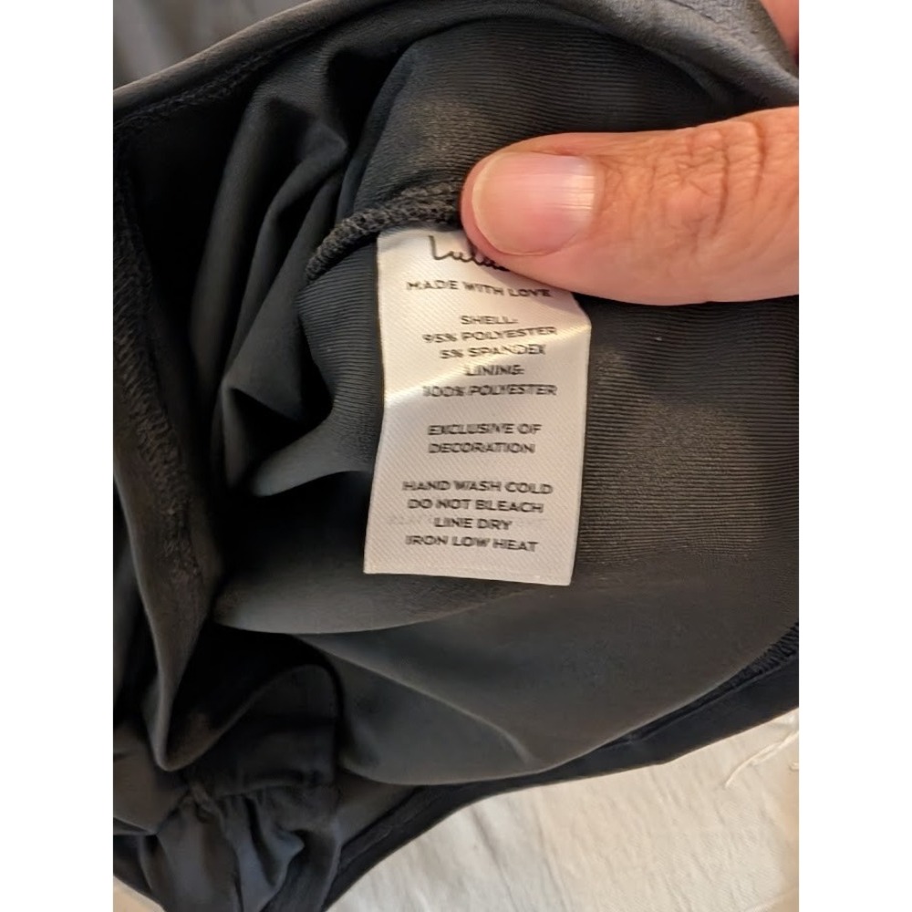 Lulus Black Strapless Dress Rosette Mini Dress Bodycon Party Cocktail‎ XL New - Picture 8 of 8